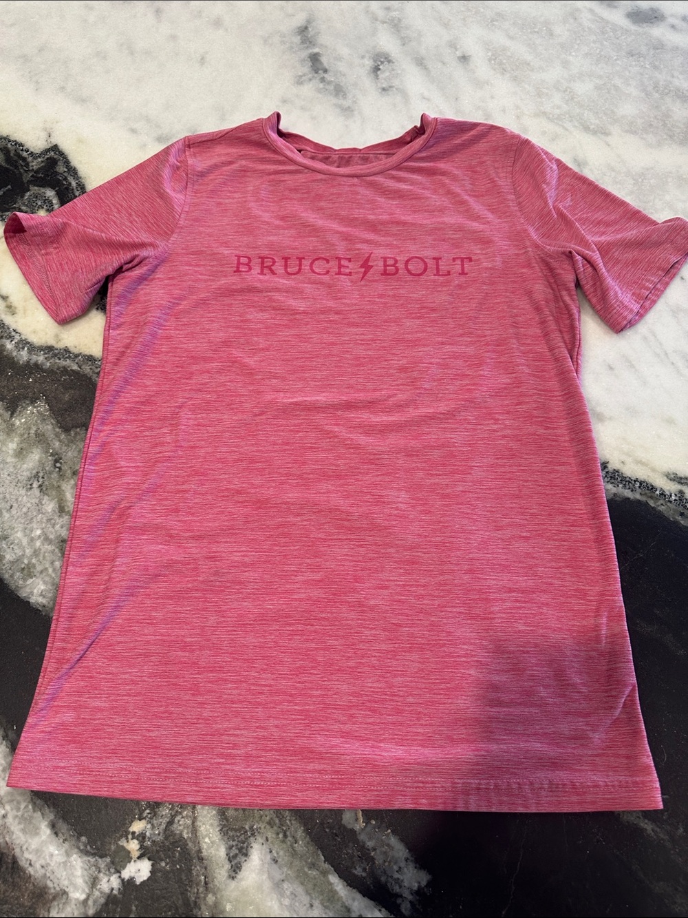 Bruce Bolt YL Kids Short Sleeve Tee - Pink